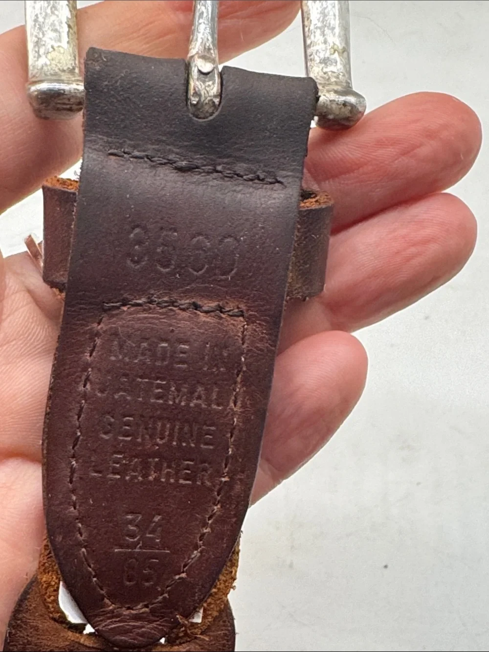 Levis belt silver